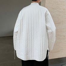 Load image into Gallery viewer, V-neck Loose Casual Short Vertical Striped Jacket