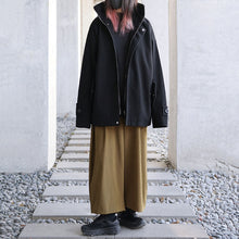 Load image into Gallery viewer, Loose Short Hooded Zipper Coat