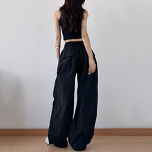 Load image into Gallery viewer, Retro Pleated Straight Wide-leg Pants