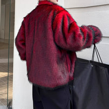 Load image into Gallery viewer, Winter Retro Oversized Stand Collar Faux Fur Coat