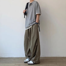Load image into Gallery viewer, Japanese Retro Loose Pleated Straight Wide-leg Pants