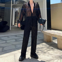 Load image into Gallery viewer, Stage Tassels Sequins Tops Pants Suits