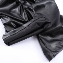 Load image into Gallery viewer, Dark Punk Pleated PU Leather Pants