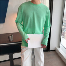 Load image into Gallery viewer, Loose Round Neck Solid Color Bottoming T-shirt