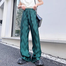 Load image into Gallery viewer, Thin Pleated Elastic Waist Casual Pants