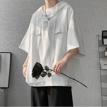 Load image into Gallery viewer, Hooded Loose Short-Sleeved T-shirt