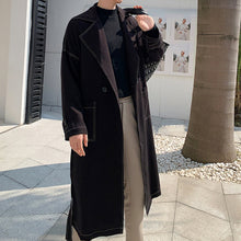 Load image into Gallery viewer, Topstitched Above-the-knee Trench Coat