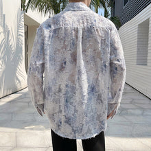 Load image into Gallery viewer, Three-dimensional Embroidery See-through Loose Shirt