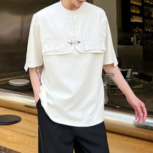 Load image into Gallery viewer, Round Neck Fake Two Piece Casual T-shirt