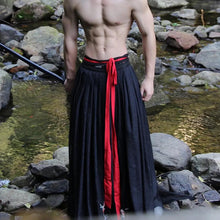 Load image into Gallery viewer, Black Horse-faced Skirt Martial Arts Skirt Pants