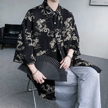 Load image into Gallery viewer, Dragon Pattern Casual Square Collar Shirt