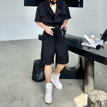 Load image into Gallery viewer, Double-breasted Workwear Two-piece Set