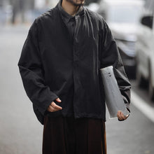 Load image into Gallery viewer, Retro Japanese Style Stand-up Collar Zip-up Jacket