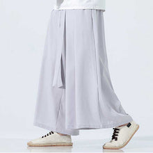 Load image into Gallery viewer, Retro Ice Silk Wide-Leg Skirt Pants