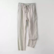 Load image into Gallery viewer, Linen Loose Thin Elastic Waist Pants