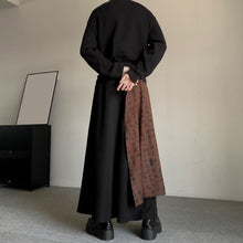 Load image into Gallery viewer, Calligraphy Stitching Fake Two-piece Wide-leg Culottes