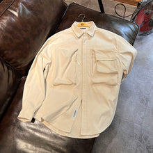 Load image into Gallery viewer, Japanese Loose Big Pocket Shirt