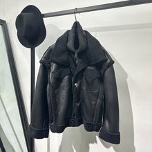 Load image into Gallery viewer, Loose Double-layer Collar Warm Fur Coat