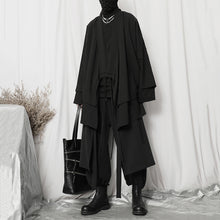 Load image into Gallery viewer, Dark Fake Two Piece Slanted Placket Cardigan