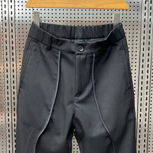 Load image into Gallery viewer, Casual Solid Color Straight Leg Ankle-length Pants