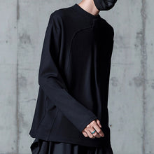 Load image into Gallery viewer, Simple Solid Stand Collar Long Sleeve T-Shirt