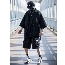 Load image into Gallery viewer, Three-quarter Sleeves Taoist Robe Techwear Cardigan