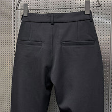 Load image into Gallery viewer, High Waisted Black Casual Trousers