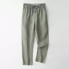 Load image into Gallery viewer, Linen Loose Thin Elastic Waist Pants