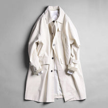 Load image into Gallery viewer, Mid-Length Lapel Loose Fit Casual Silhouette Trench Coat