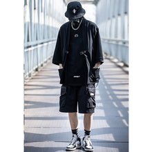 Load image into Gallery viewer, Three-quarter Sleeves Taoist Robe Techwear Cardigan