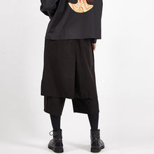 Load image into Gallery viewer, Fake Two-piece Loose Skirt Pants