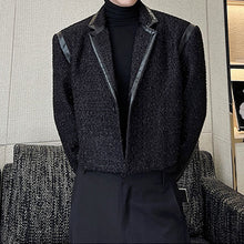 Load image into Gallery viewer, Shiny Tweed Cropped Jacket