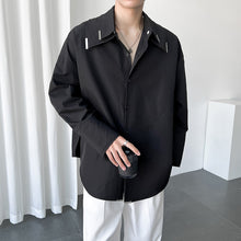 Load image into Gallery viewer, Detachable Double Collar Long Sleeve Shirt