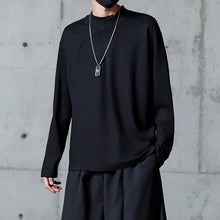 Load image into Gallery viewer, Simple Solid Stand Collar Long Sleeve T-Shirt