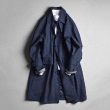 Load image into Gallery viewer, Mid-Length Lapel Loose Fit Casual Silhouette Trench Coat