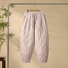 Load image into Gallery viewer, Women's Retro Quilted Padded Loose Lantern Pants