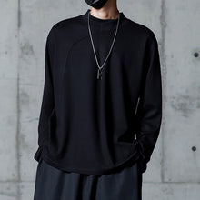 Load image into Gallery viewer, Simple Solid Stand Collar Long Sleeve T-Shirt