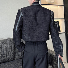 Load image into Gallery viewer, Shiny Tweed Cropped Jacket