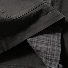 Load image into Gallery viewer, Japanese Retro Patchwork Collarless Shirt