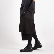 Load image into Gallery viewer, Fake Two-piece Loose Skirt Pants