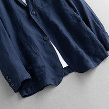 Load image into Gallery viewer, Japanese Linen Loose Casual Thin Suit Jacket