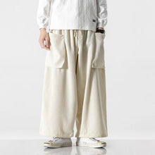Load image into Gallery viewer, Corduroy Drape Straight Wide-leg Pants