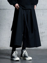 Load image into Gallery viewer, Dark Casual Ribbon Hakama Pants