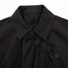 Load image into Gallery viewer, Women's Asymmetric Paneled Short Sleeve Designer Shirt