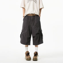 Load image into Gallery viewer, American Loose Straight Knee-length Casual Pants