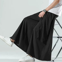 Load image into Gallery viewer, Retro Ice Silk Wide-Leg Skirt Pants