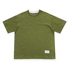 Load image into Gallery viewer, Japanese Loose Drop Shoulder Fake Two Piece T-shirt