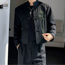 Load image into Gallery viewer, Retro Embroidered Stand Collar Short Buttoned Jacket