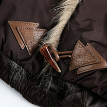 Load image into Gallery viewer, Faux Fur Collar Loose Thick Jacket