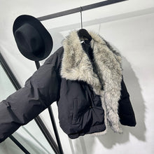 Load image into Gallery viewer, Faux Fur Plush Large Lapel Thick Warm Cotton Coat